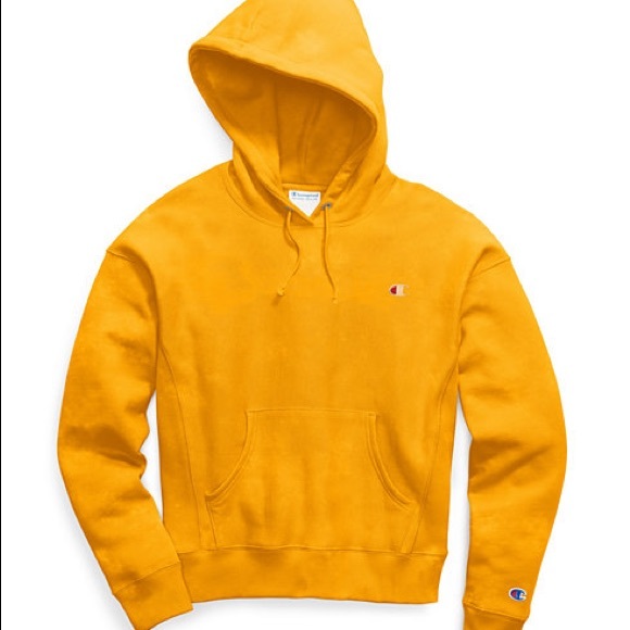 yellow orange champion hoodie